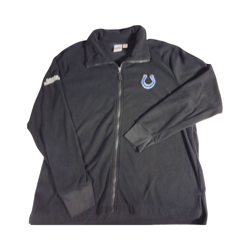 NFL Indianapolis Colts Fleece Zip Up Jacket‎ Sports Illustrated Logo XL